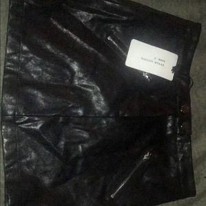 Black Leather Skirt